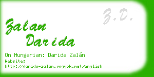 zalan darida business card