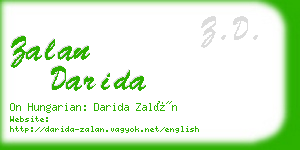 zalan darida business card